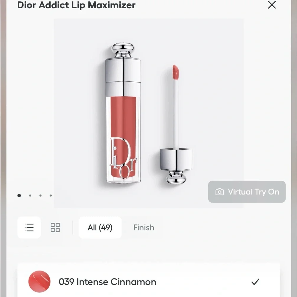 NIB Dior Addict Lip Maximizer in Shade 039 Intense Cinnamon
